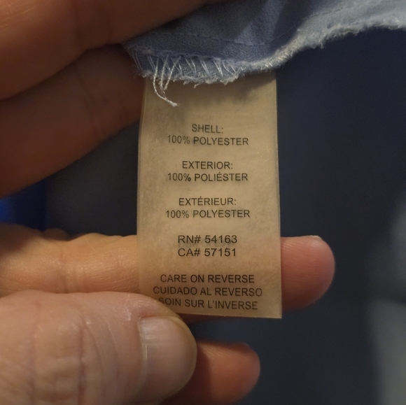 Karl Lagerfeld Light Blue Ruffle Blouse - Picture 6 of 7